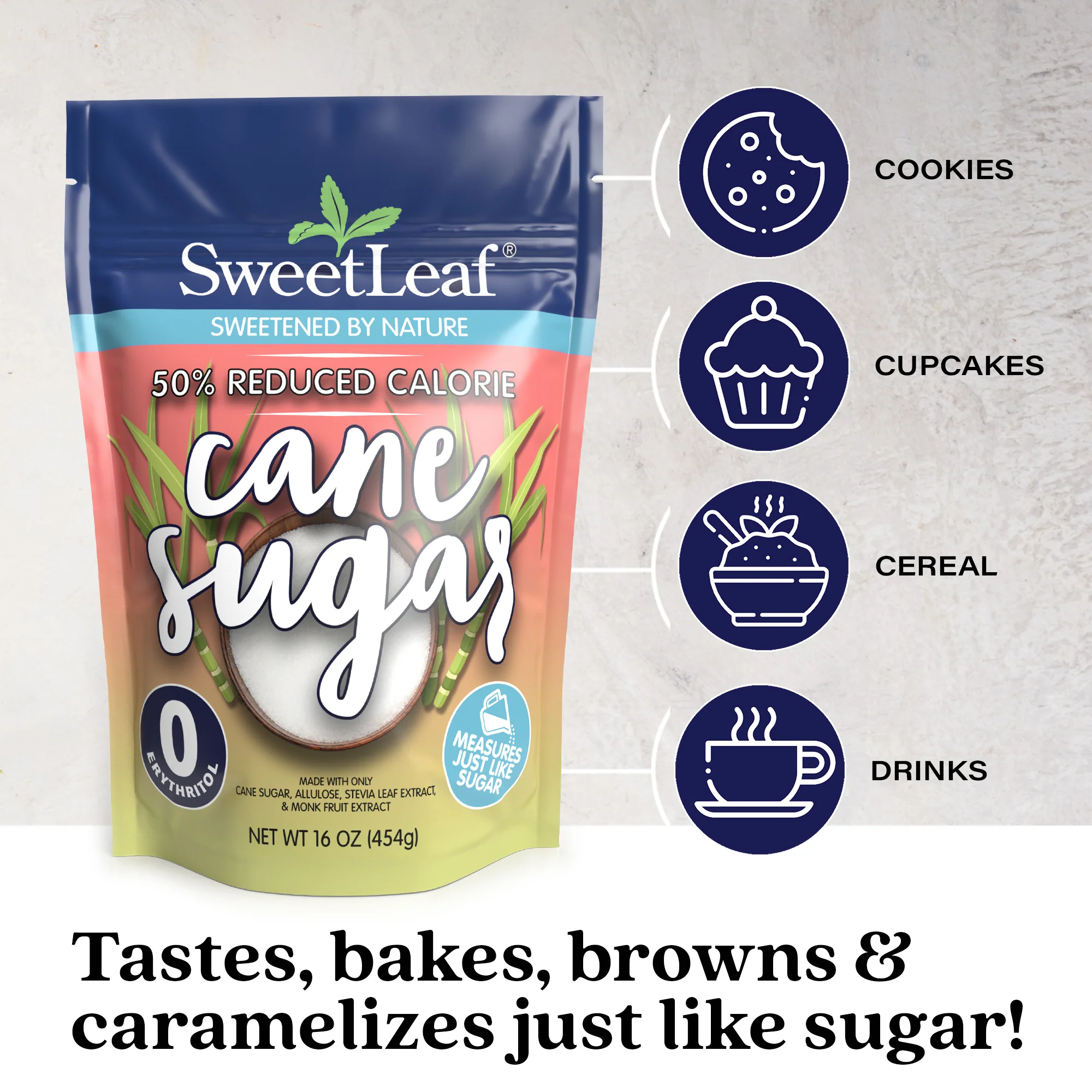 50% Reduced Calorie Cane Sugar - Image 3