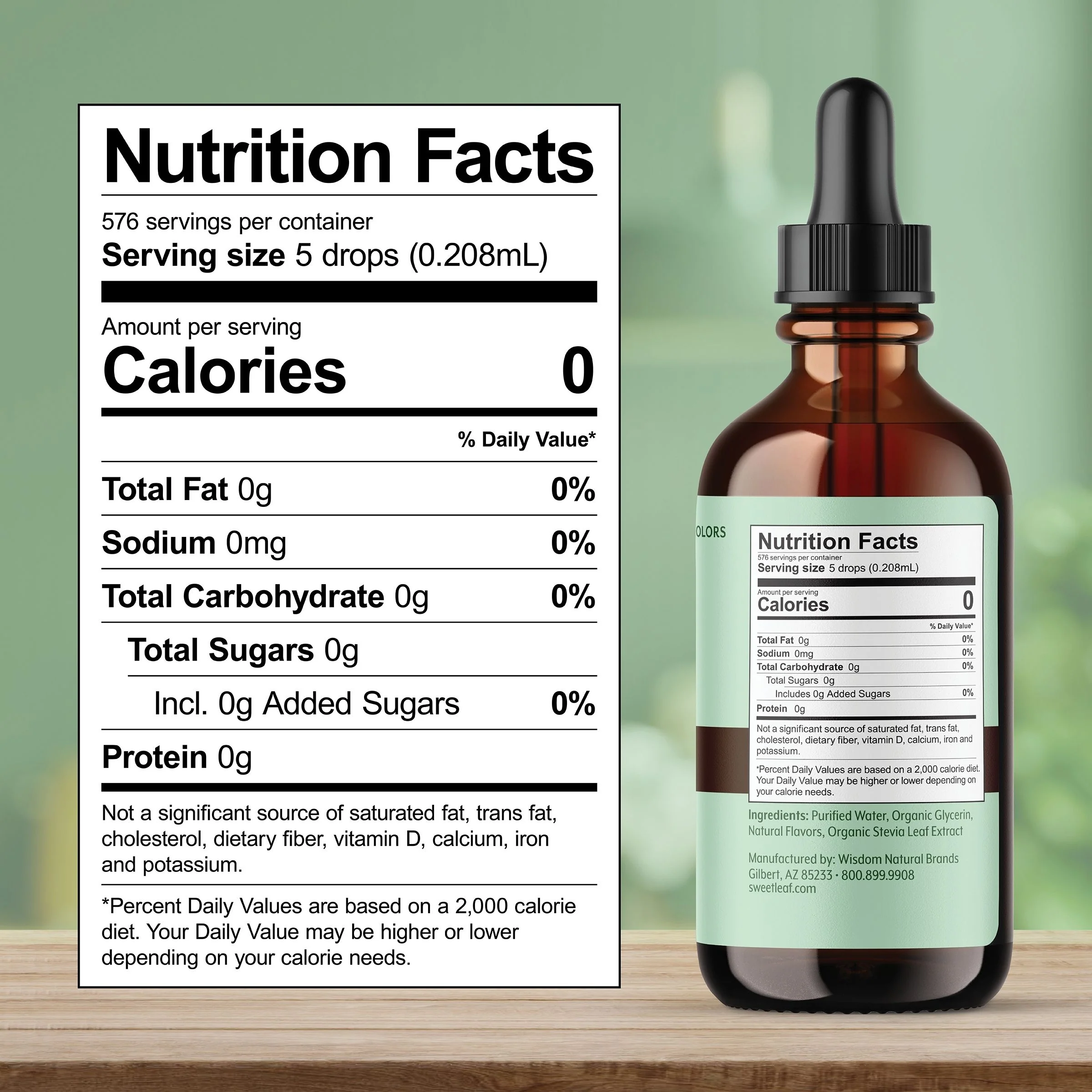 Chocolate Liquid Stevia, 4 oz - Image 3