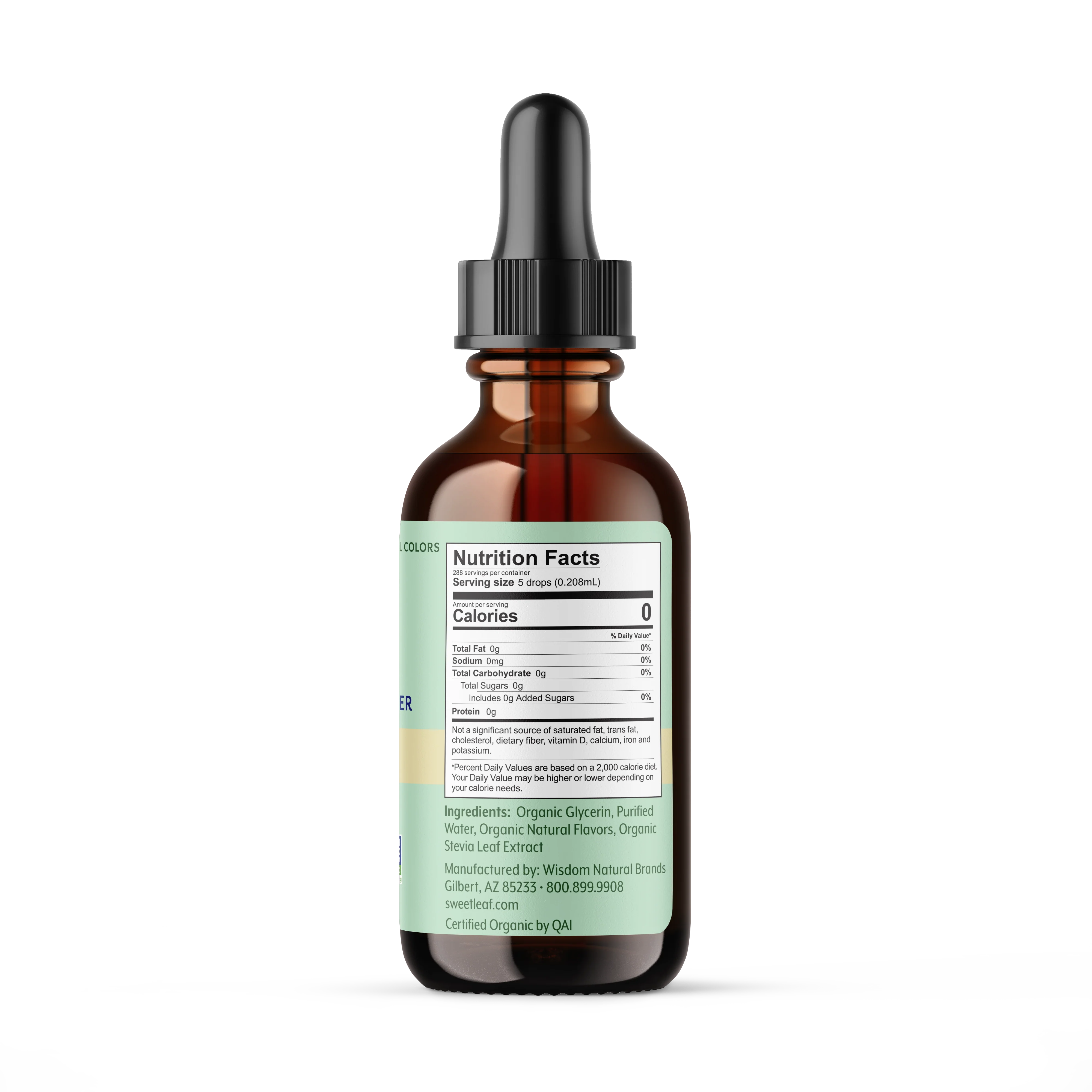 Organic Vanilla Crème Liquid Stevia 2 oz - Image 3