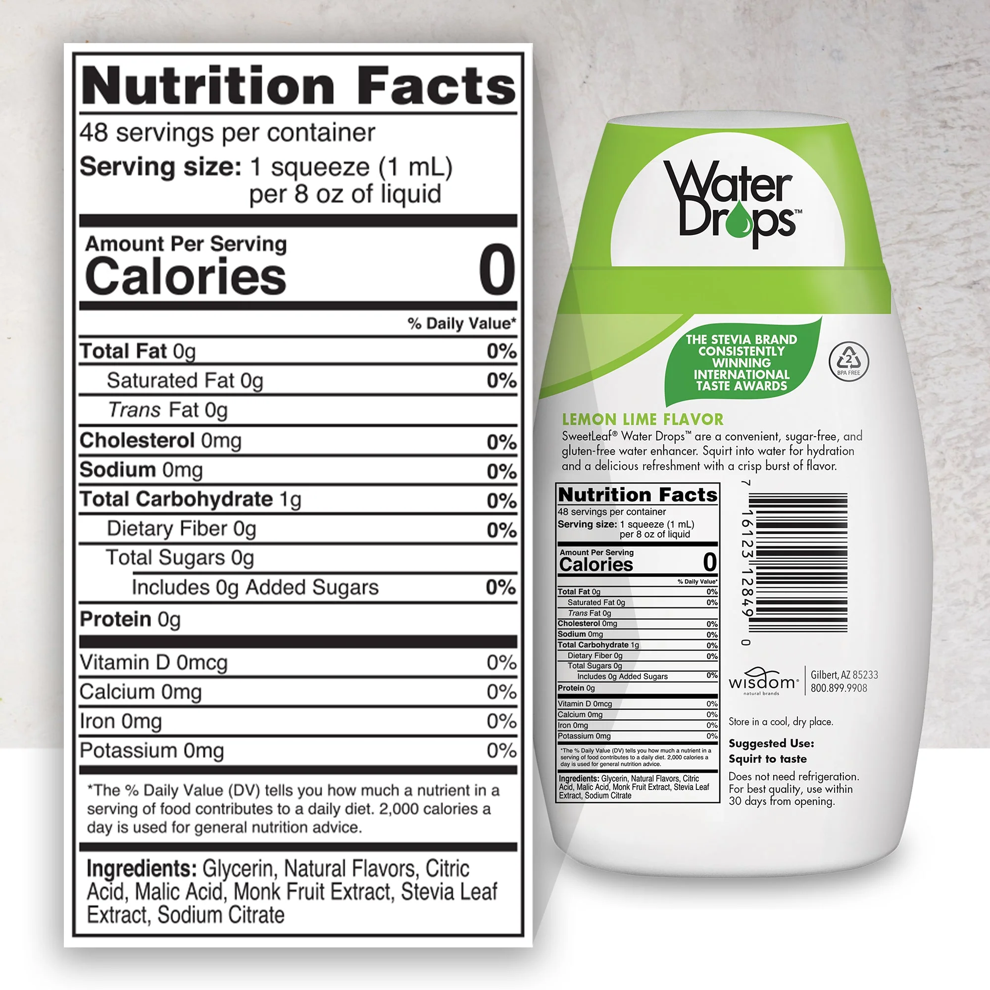 Lemon Lime Water Drops®, 1.62 oz - Image 2