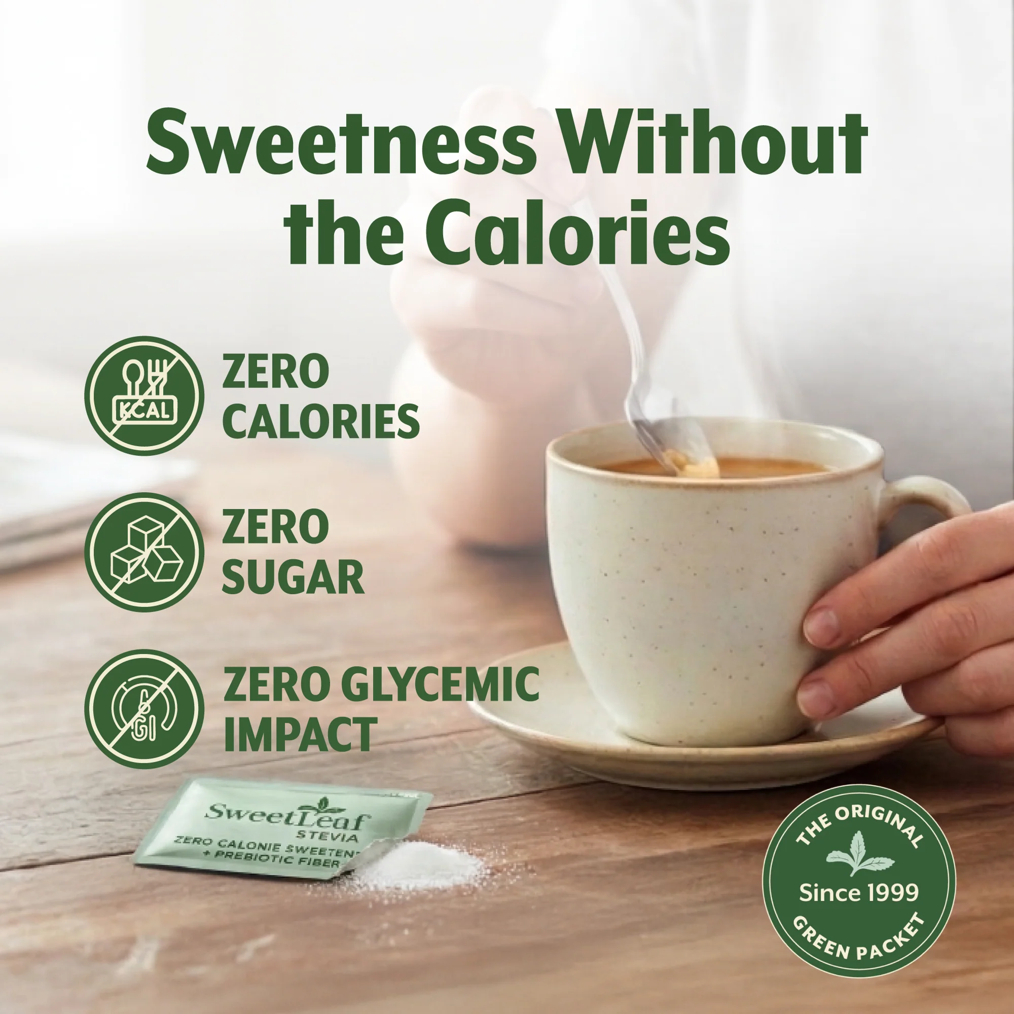 Stevia Sweetener, 35 packets - Image 3